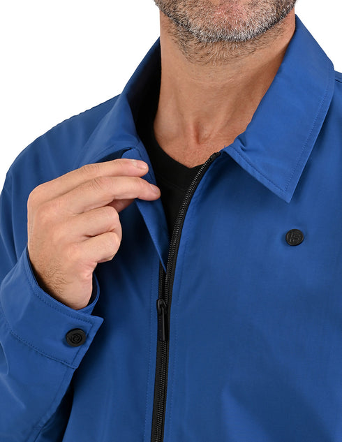 Chamarra casual Perry Ellis ligera en color Azul para Hombre.